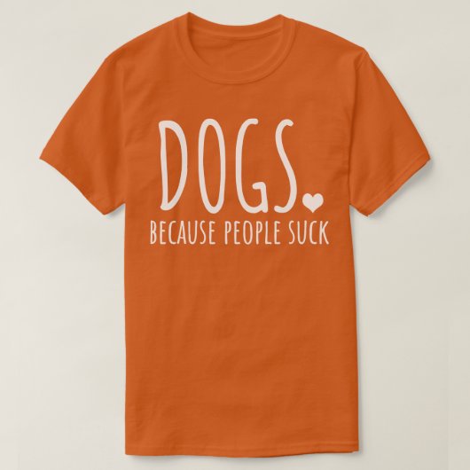 人々が犬を吸使う Tシャツ (デザイン正面)