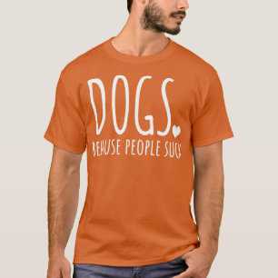 人々が犬を吸使う Tシャツ