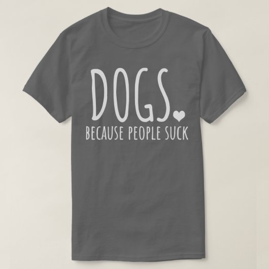 人々が犬を吸使う Tシャツ (デザイン正面)