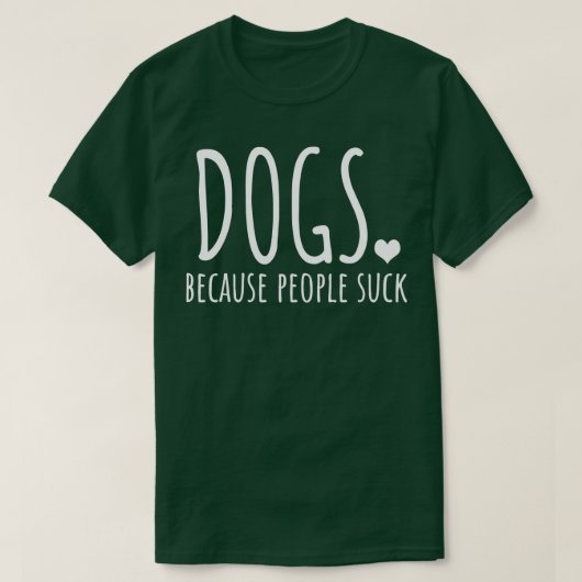 人々が犬を吸使う Tシャツ (デザイン正面)