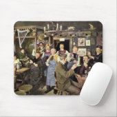 人々が祝う古風なバー、パーティー マウスパッド (マウス)