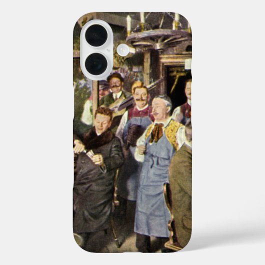 人々が祝う古風なバー、パーティー Case-Mate iPhoneケース (裏面)