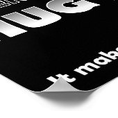 人々が私をハグするときファルトおもしろいポスターバルク ポスター (角)