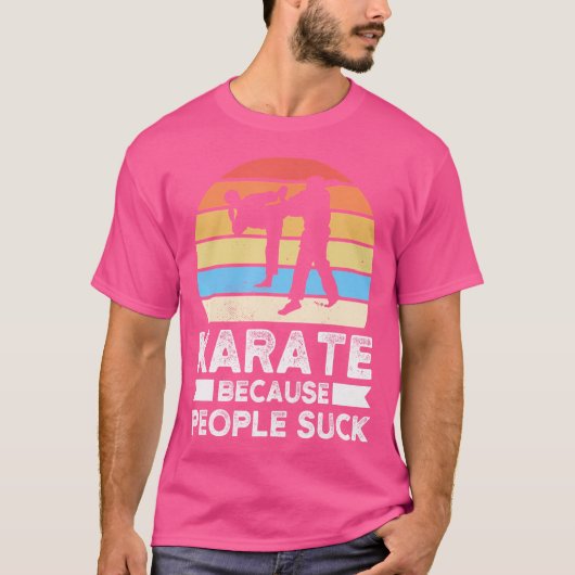 . .人々が空手を使うた吸めに空手 Tシャツ (正面)