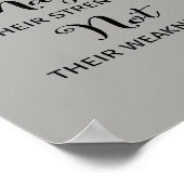 人々が自分の強さを増やすのを褒めるポスター ポスター (角)