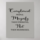 人々が自分の強さを増やすのを褒めるポスター ポスター (正面)