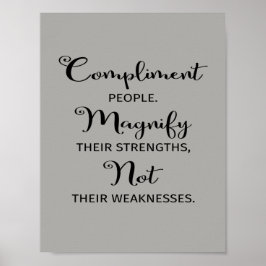 人々が自分の強さを増やすのを褒めるポスター ポスター