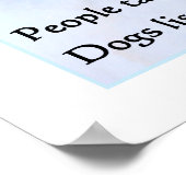 人々が話す – 聞犬 ポスター (角)