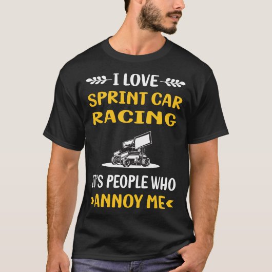 人々が迷惑スプリント車のレース Tシャツ (正面)