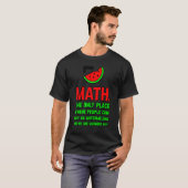 人々が66の言葉を使える唯一の買場所は数学 Tシャツ (正面フル)