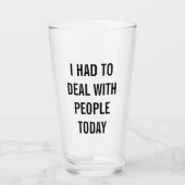 人々とのおもしろいな取り引き タンブラーグラス (正面)