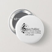 人々と歩く場合のステップで常に保ちます 缶バッジ (正面&裏面)
