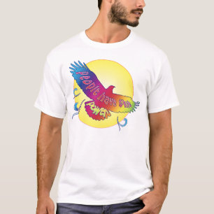 人々にワシによってが上昇する力の~があります Tシャツ