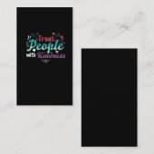 人々に優しい花の愛の平等を与える 名刺 (正面/裏面)