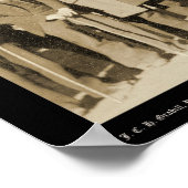 人々に囲まれた駅馬車SD 1890 ポスター (角)