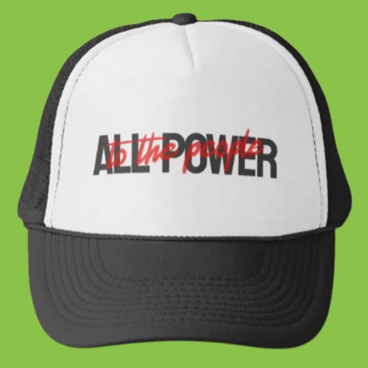 人々に対するすべてのパワーTrucker Hat -はっきりした Cap キャップ