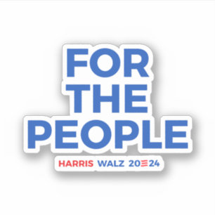 人々のために – Harris Walz 2024 シール