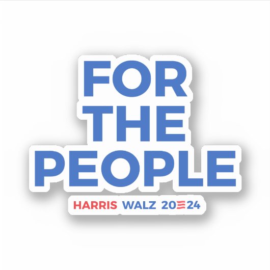 人々のために – Harris Walz 2024 シール (正面)