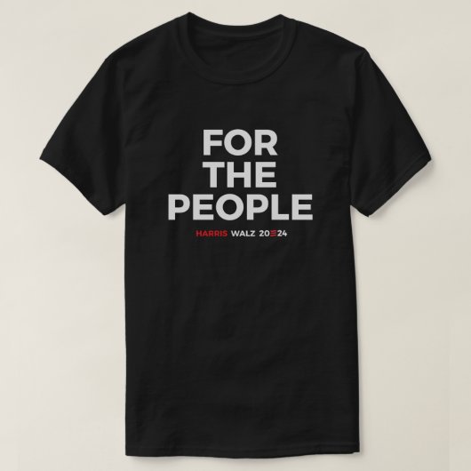人々のために – Harris Walz 2024 Tシャツ (デザイン正面)