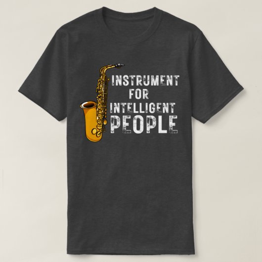 人々のためのサックス知性がある楽器1 Tシャツ (デザイン正面)