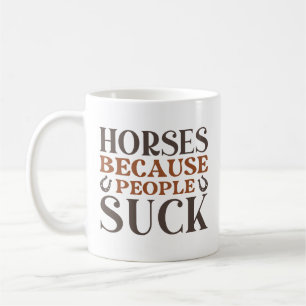 人々のための馬吸 コーヒーマグカップ