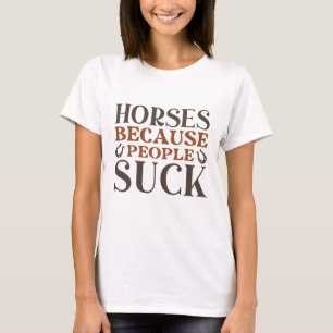 人々のための馬吸 Tシャツ