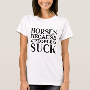 人々のための馬吸 Tシャツ