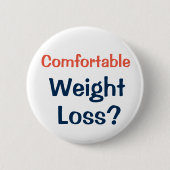 人々のである何頼を得る減量ボタン 缶バッジ (正面)