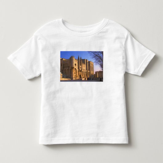 人々のアヴィニョンの教皇宮殿 トドラーTシャツ (正面)