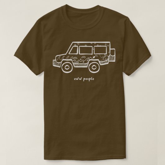人々のトロッコ Tシャツ (デザイン正面)