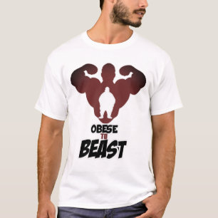 人々のフード付きスウェットシャツに獣のフィットネス力に肥満 Tシャツ