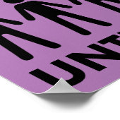 人々のポスターのサインまでおもしろい内向きする ポスター (角)