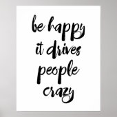 人々のポスターを動かすのは幸せ熱狂するだ ポスター (正面)