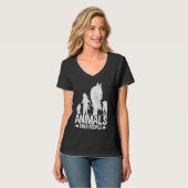 人々の上の動物の動物活動家救助隊 Tシャツ (正面フル)