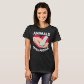 人々の上の動物の動物活動家救助隊 Tシャツ (正面フル)