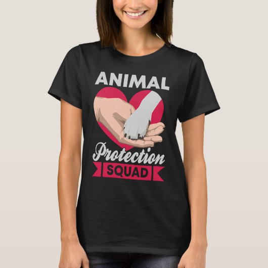 人々の上の動物の動物活動家救助隊 Tシャツ (正面)