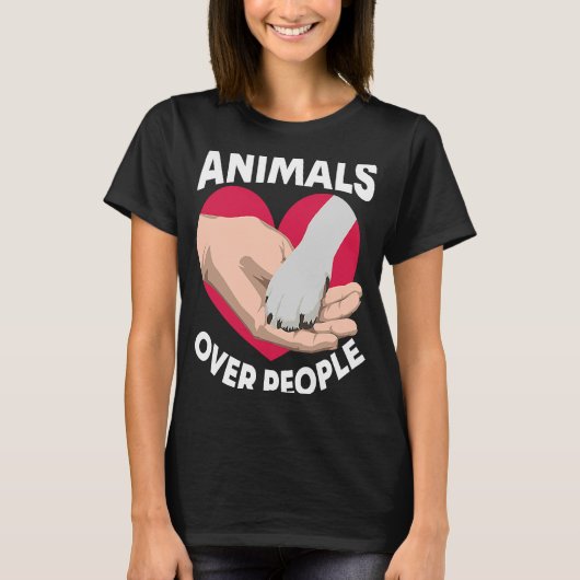 人々の上の動物の動物活動家救助隊 Tシャツ (正面)