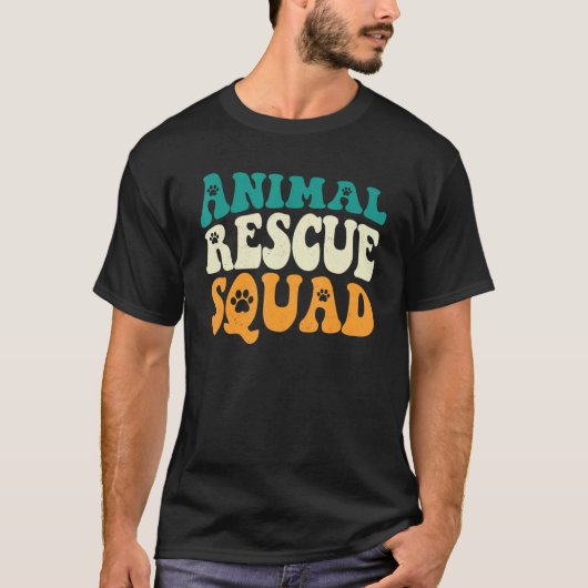 人々の上の動物の動物活動家救助隊 Tシャツ (正面)