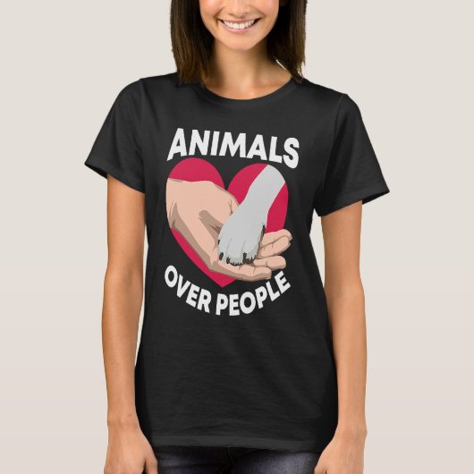 人々の上の動物の動物活動家救助隊 Tシャツ (正面)