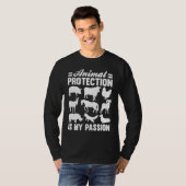 人々の上の動物の動物活動家救助隊 Tシャツ (正面フル)