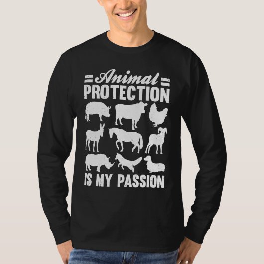 人々の上の動物の動物活動家救助隊 Tシャツ (正面)
