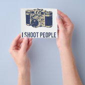 人々の写真カメラを撮影 チラシ (手)