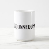 人々の前と後ろの非重要 コーヒーマグカップ (中央)