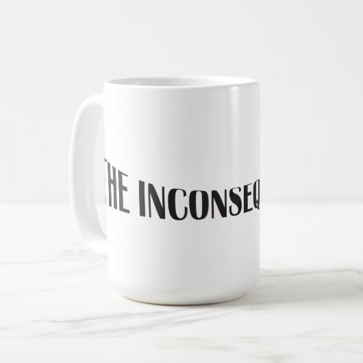 人々の前と後ろの非重要 コーヒーマグカップ (正面左)