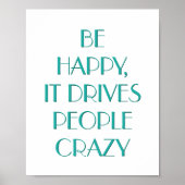 人々の壁のポスターを動かすこやる気を起こさせるとが嬉しい ポスター (正面)