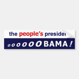 人々の大統領-バンパーステッカー、オバマ バンパーステッカー