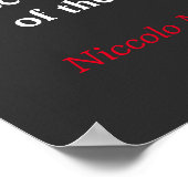 人々の恐怖をコントロールする人 – Machiavelli ポスター (角)