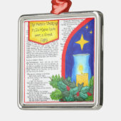 人々の歩くの暗闇のクリスマスオーナメント メタルオーナメント (左)