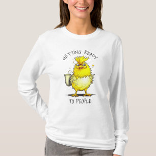 人々の準備 チキンおもしろい引用文 Tシャツ