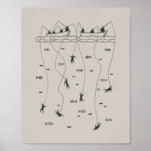 人々の漁師 – Matthew 4:19イエス ポスター (正面)